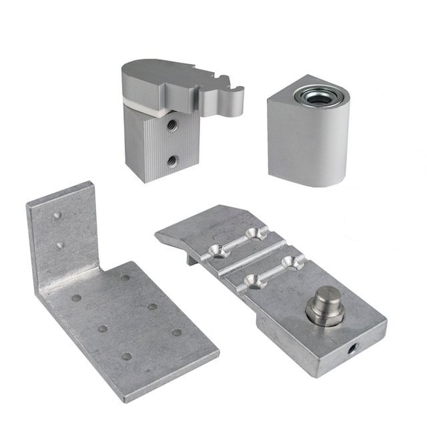 Global Door Controls Aldora Style 3/4 in. Right Hand Offset Door Pivot Hinge Set for Adams Rite Type Storefront Door in Aluminum TH1116-RH-AL - main